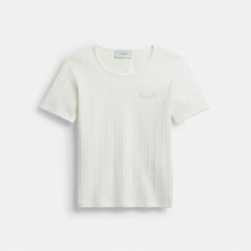 T-shirt Pointelle