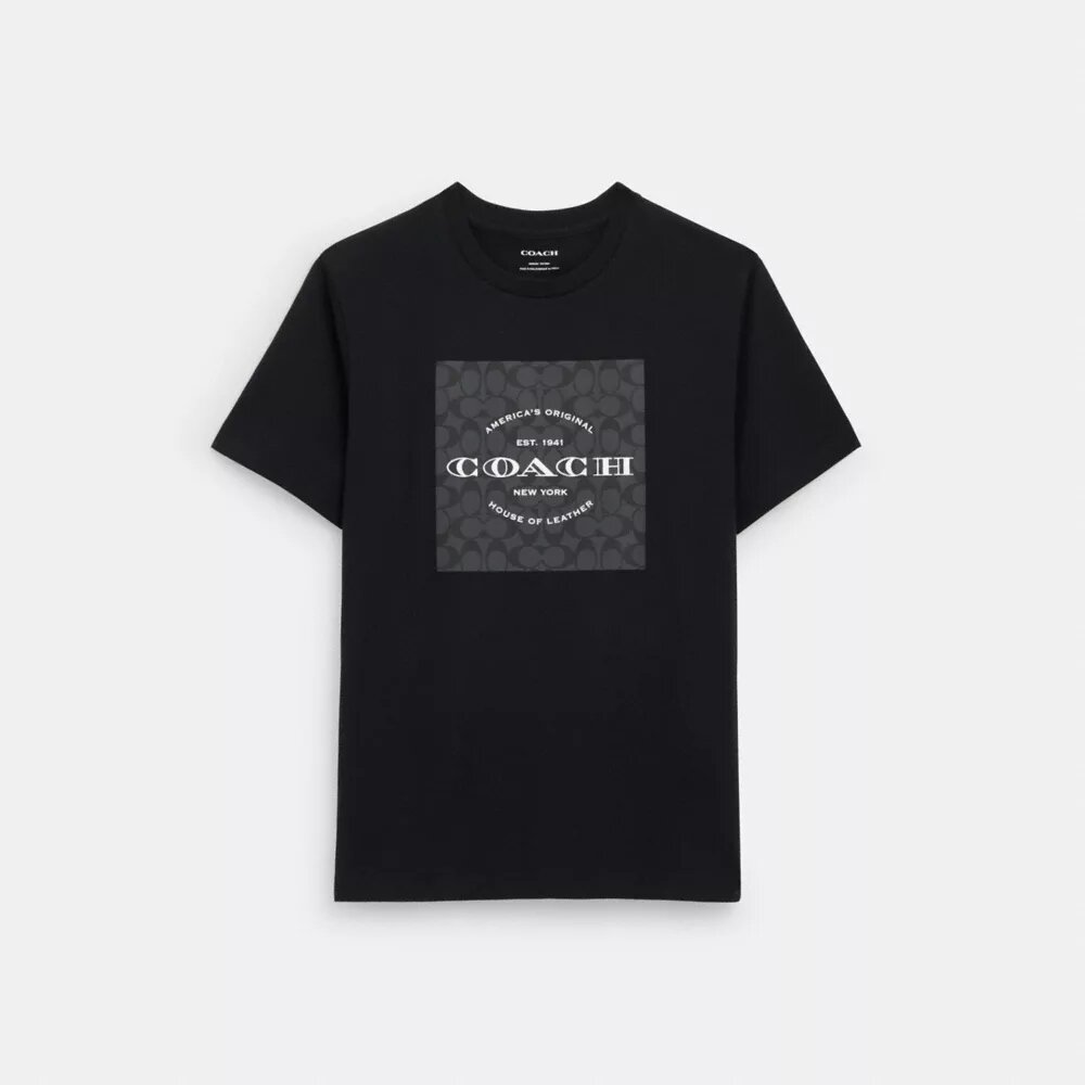 T-shirt Signature Square in cotone biologico