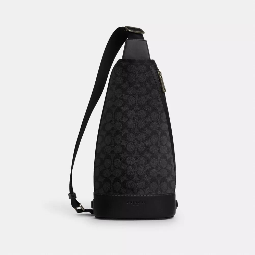 Zaino a tracolla Dominic in Signature Canvas