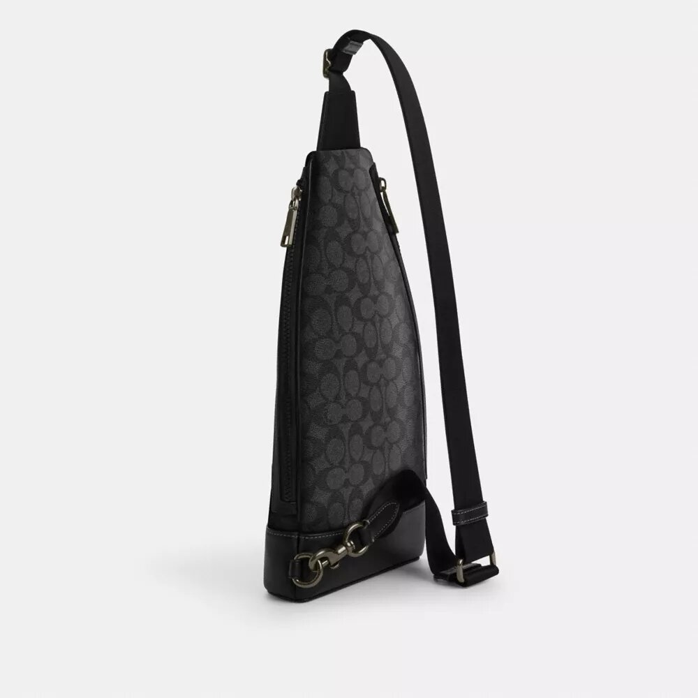 Zaino a tracolla Dominic in Signature Canvas