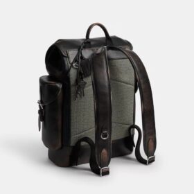Zaino Hitch in pelle patinata