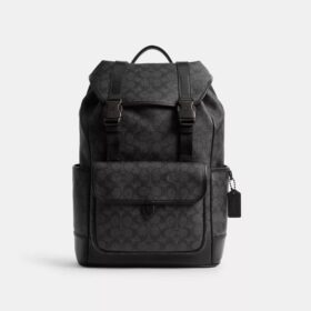 Zaino League con patta in Signature Canvas