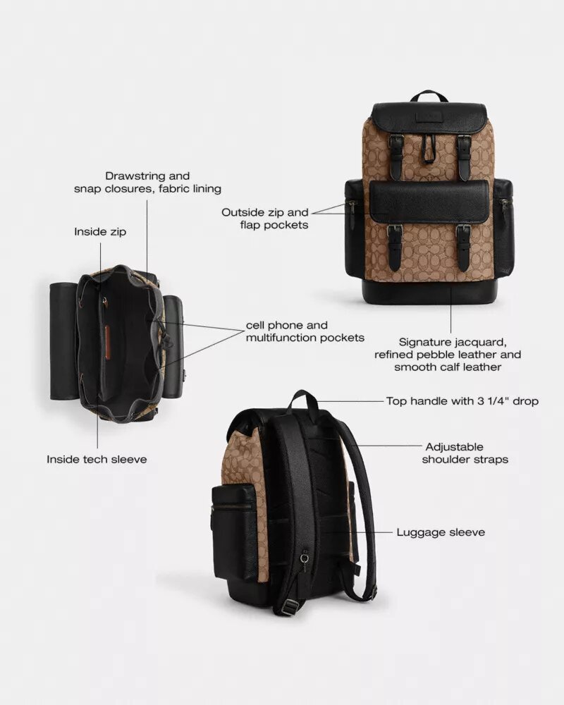 Zaino Sprint in jacquard Signature