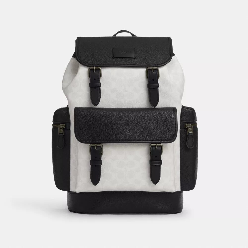 Zaino Sprint in Signature Canvas a blocchi di colore