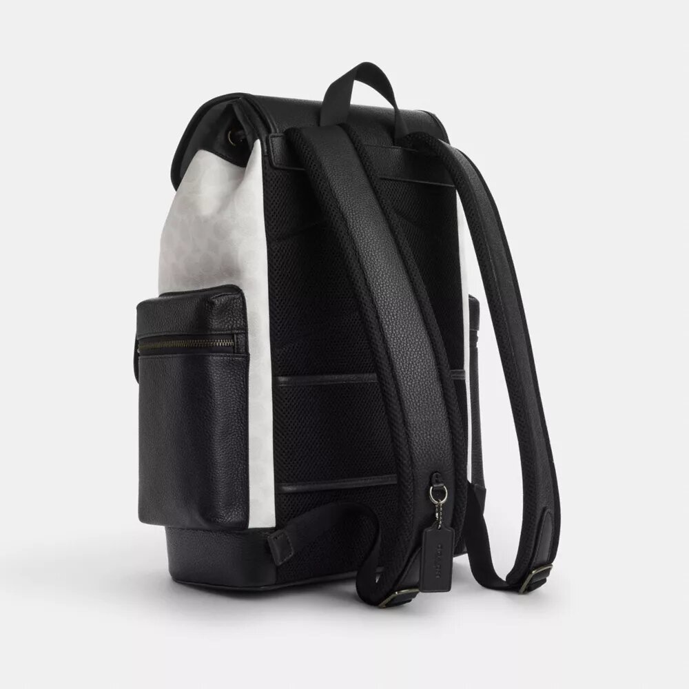 Zaino Sprint in Signature Canvas a blocchi di colore