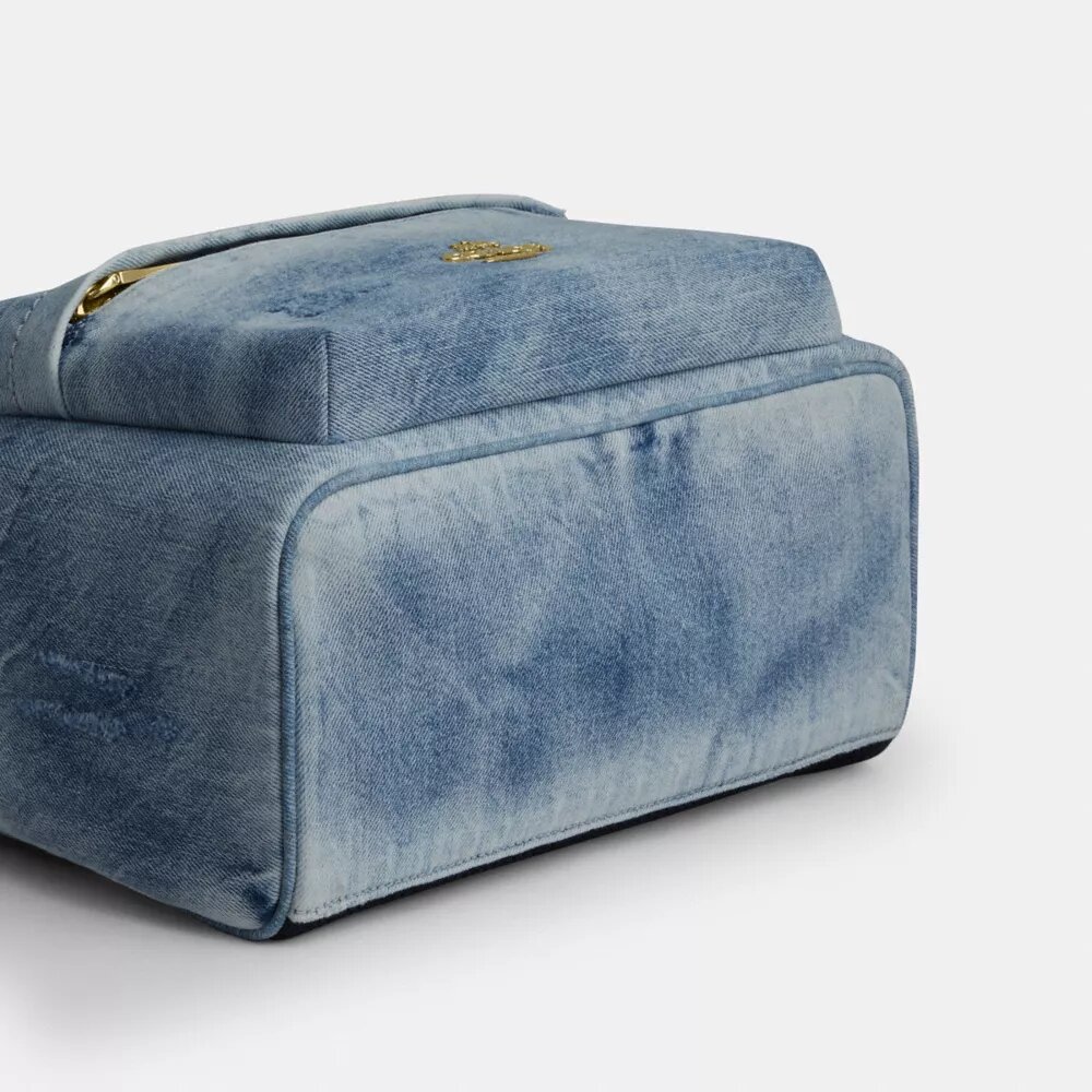 Zaino Taylor in denim effetto vissuto