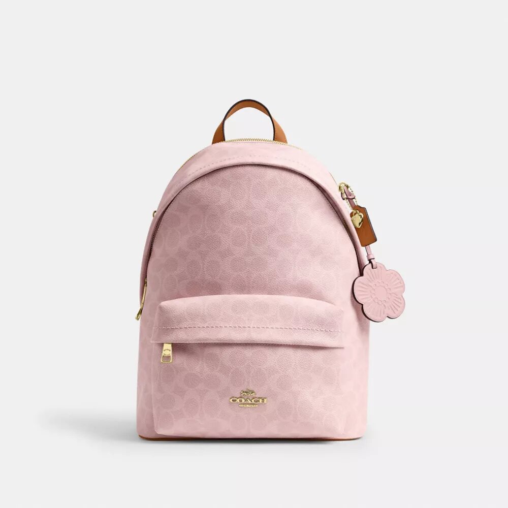 Zaino Taylor in Signature Canvas con ciondoli