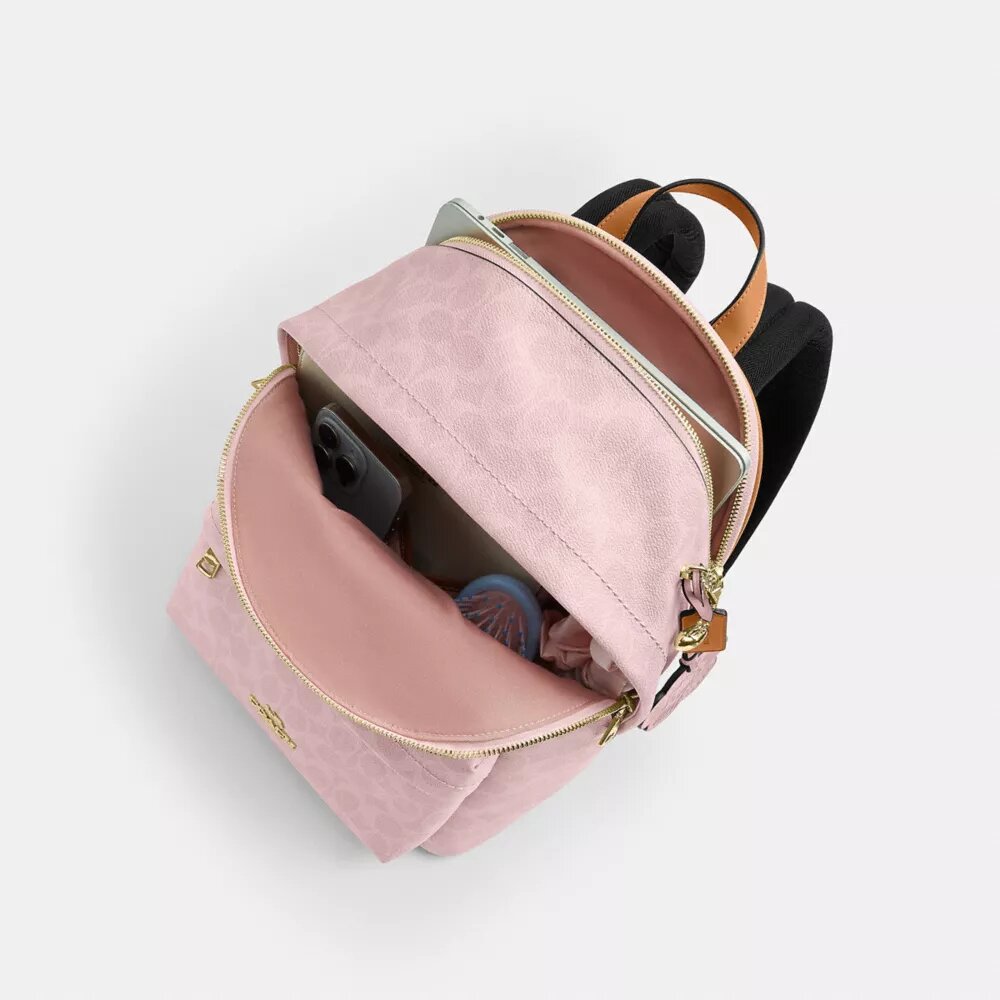 Zaino Taylor in Signature Canvas con ciondoli