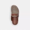 Zoccoli con fibbia in jacquard esclusivo